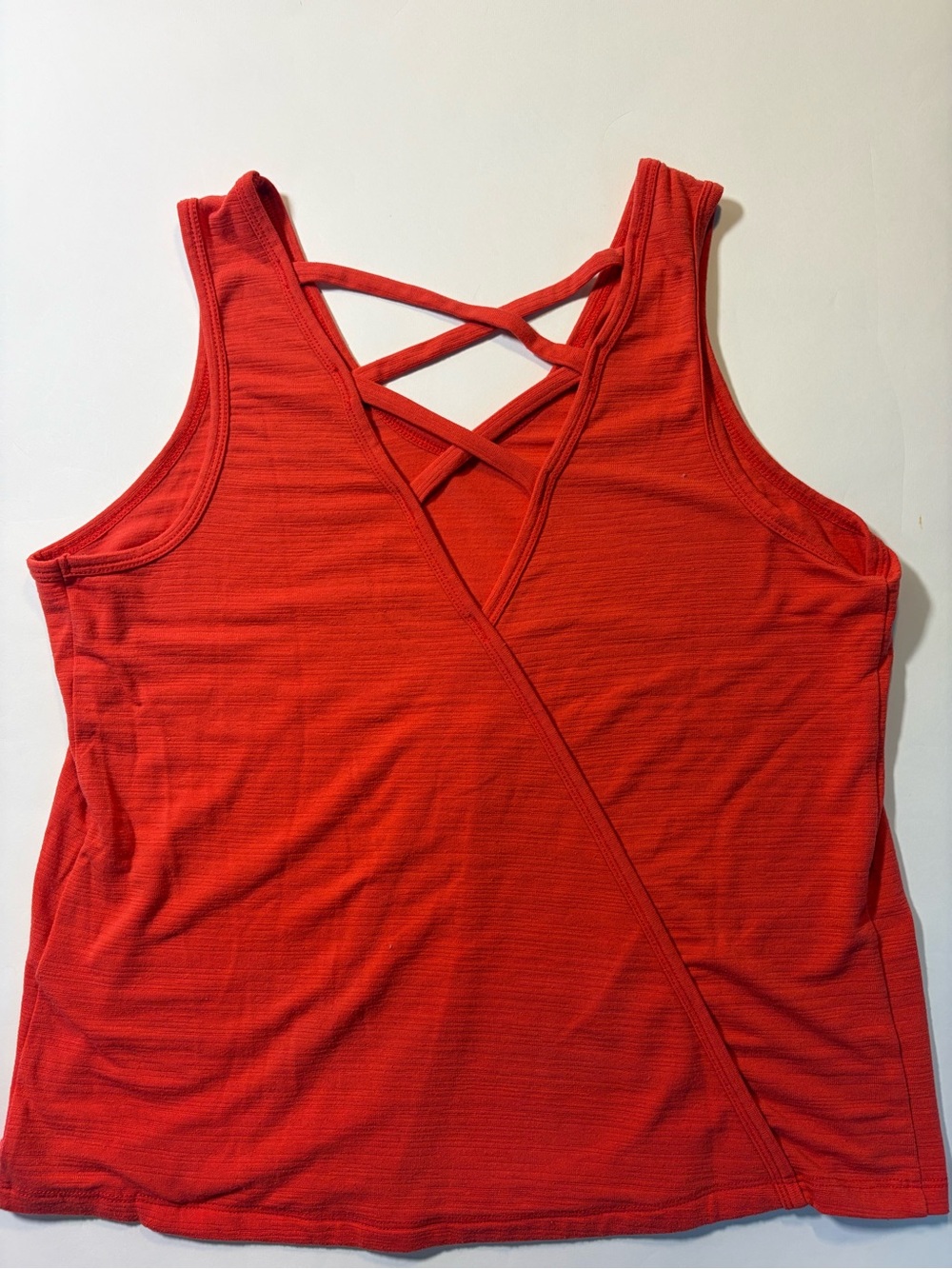 Women's Crisscross Wrap Front Tank Top - Red